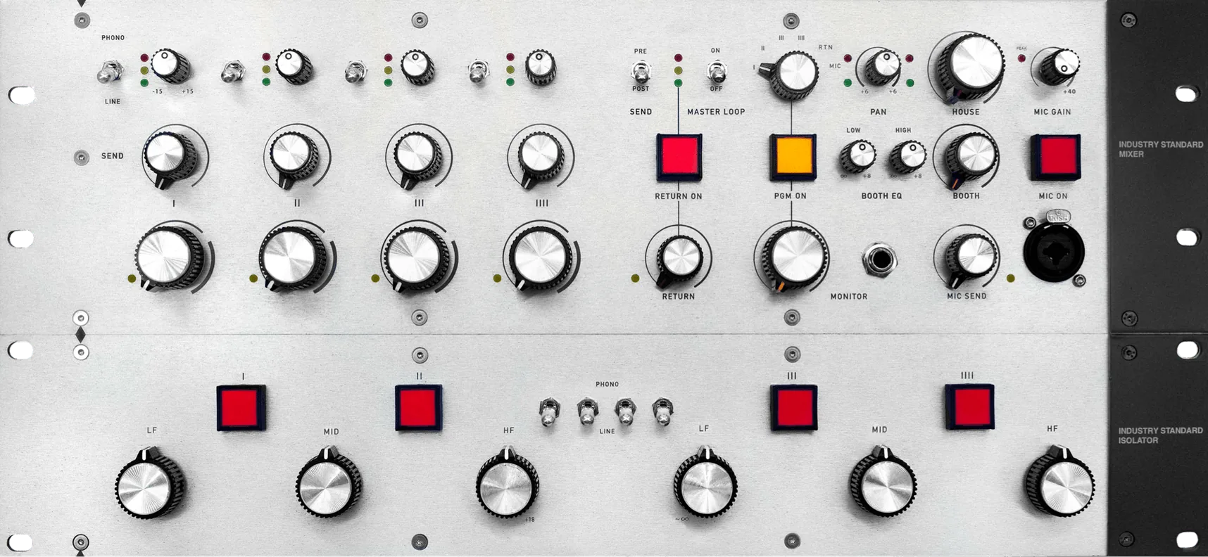 Mixer and isolator stack silver