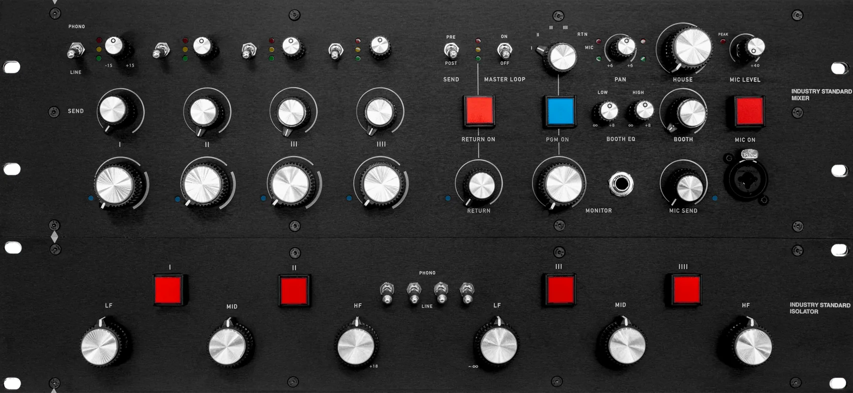 Mixer and isolator stack